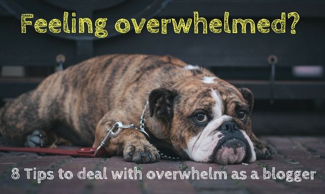 What to do if you are feeling overwhelmed as a blogger