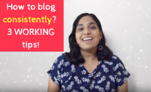 How to blog consistently screen