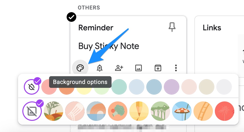 Google Keep - Color Option